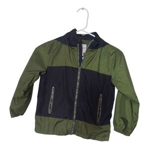 Cat & Jack Olive and Black Raincoat